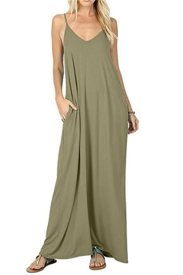 Halter Sleeveless Maxi Dress
