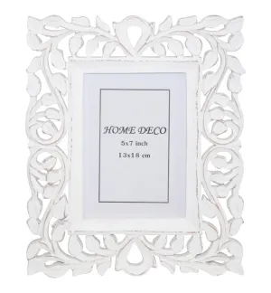 Hand-carved Negative Space Trellis Picture Frame