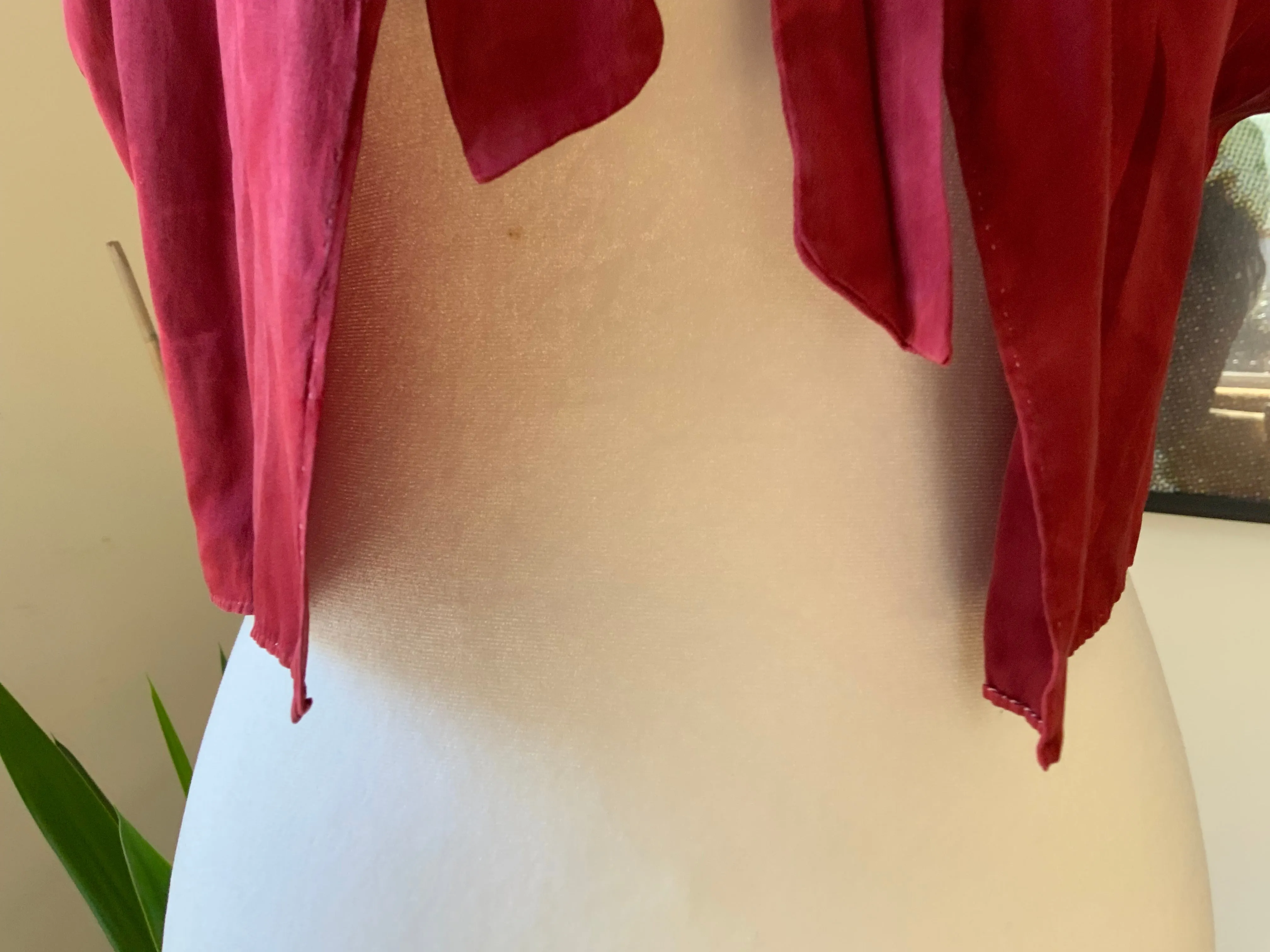 Hand Dyed Silk Bed Jacket - 30s -30A