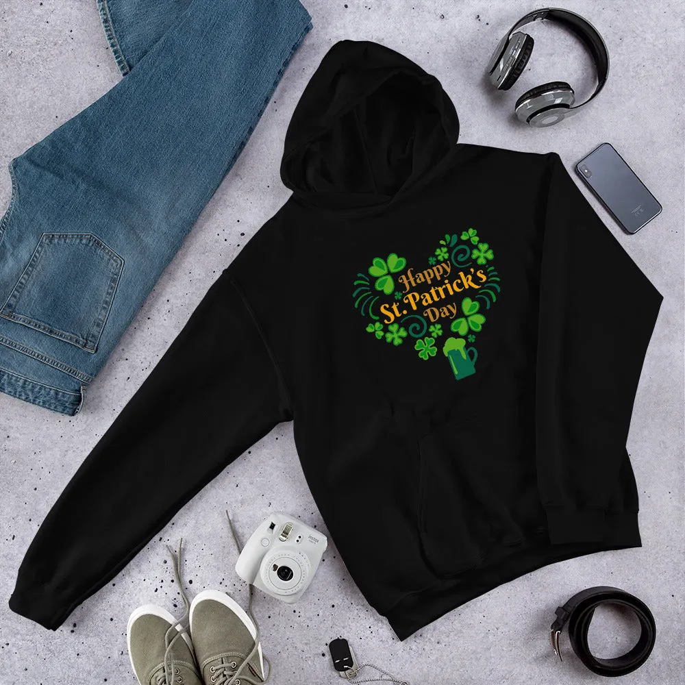 Happy St. Patrick's Day Heart Hoodie