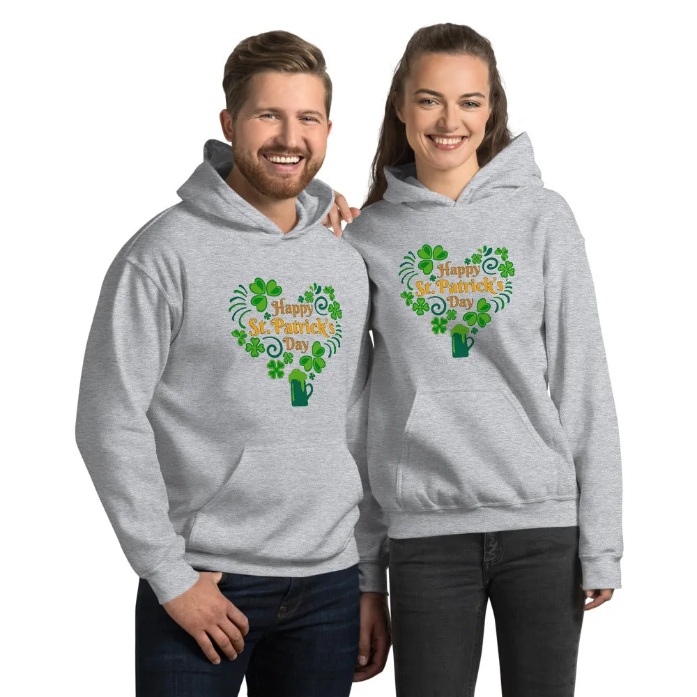 Happy St. Patrick's Day Heart Hoodie