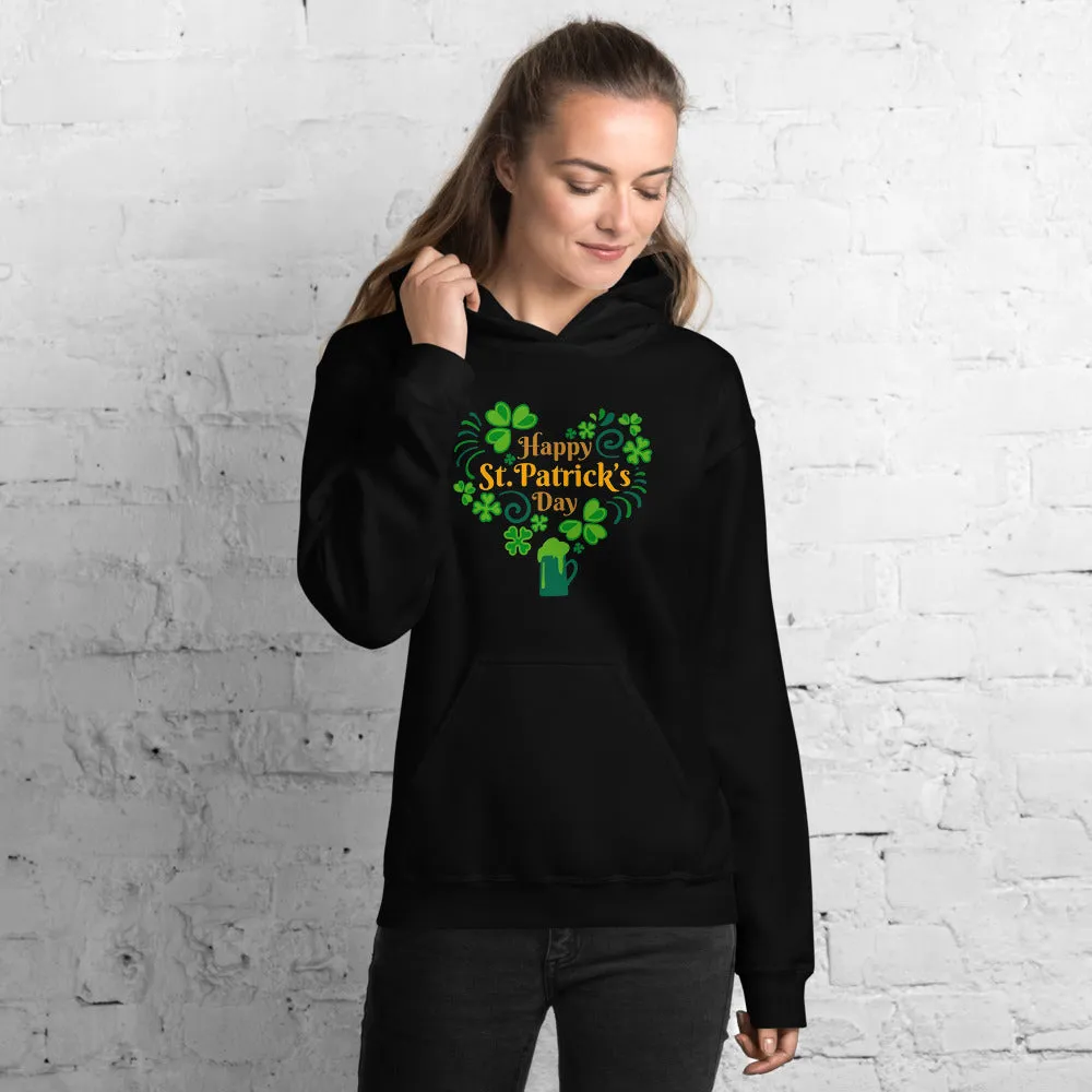 Happy St. Patrick's Day Heart Hoodie