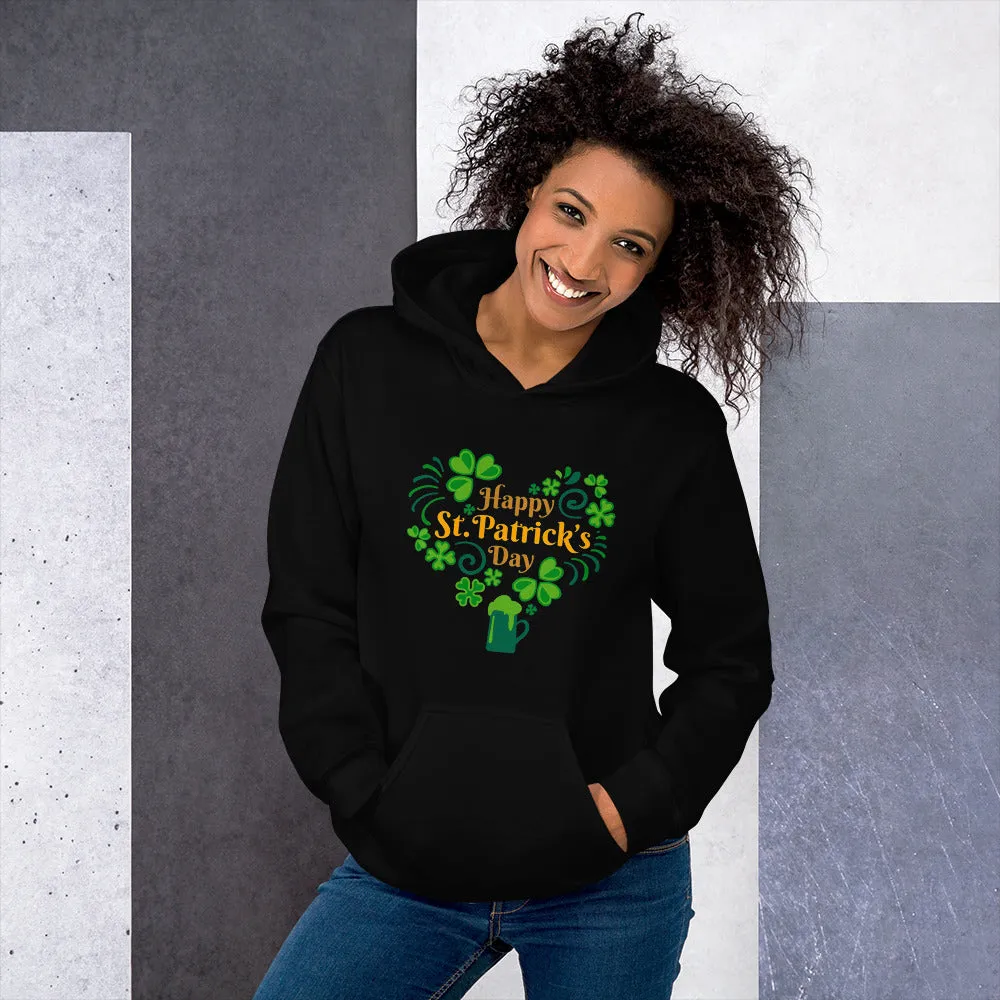 Happy St. Patrick's Day Heart Hoodie