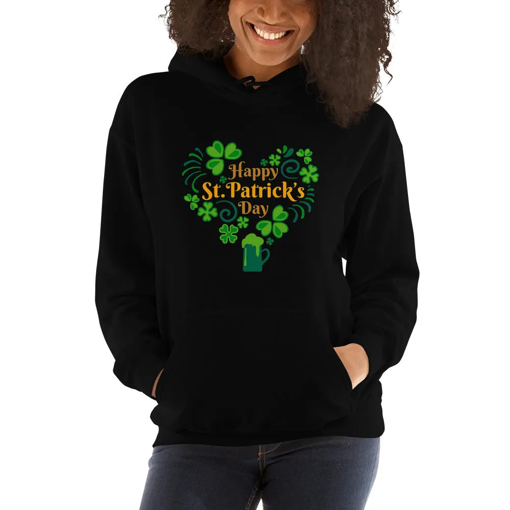Happy St. Patrick's Day Heart Hoodie