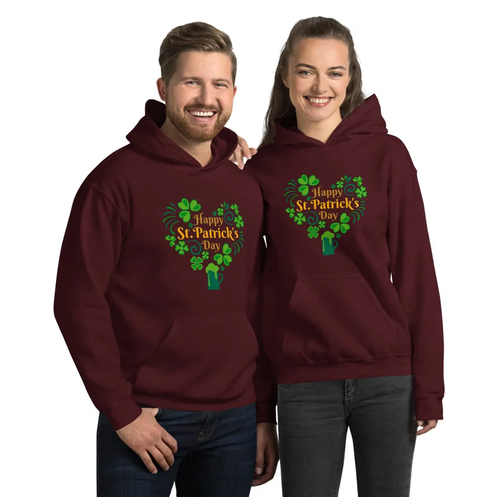 Happy St. Patrick's Day Heart Hoodie