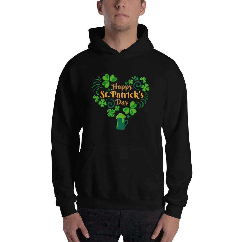 Happy St. Patrick's Day Heart Hoodie