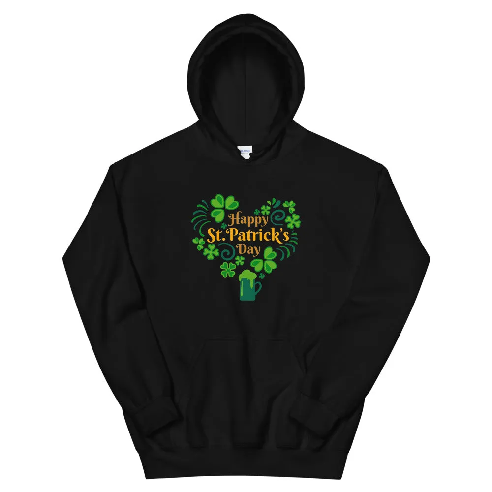 Happy St. Patrick's Day Heart Hoodie
