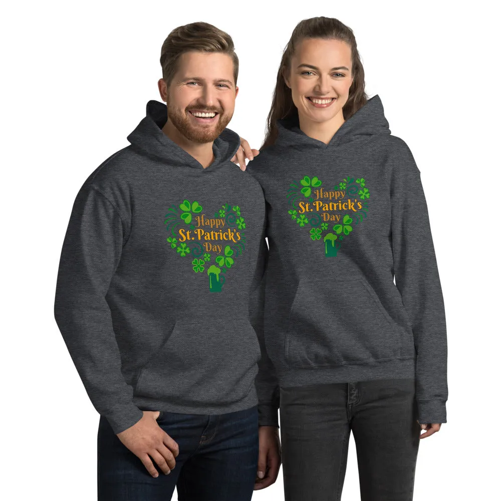 Happy St. Patrick's Day Heart Hoodie