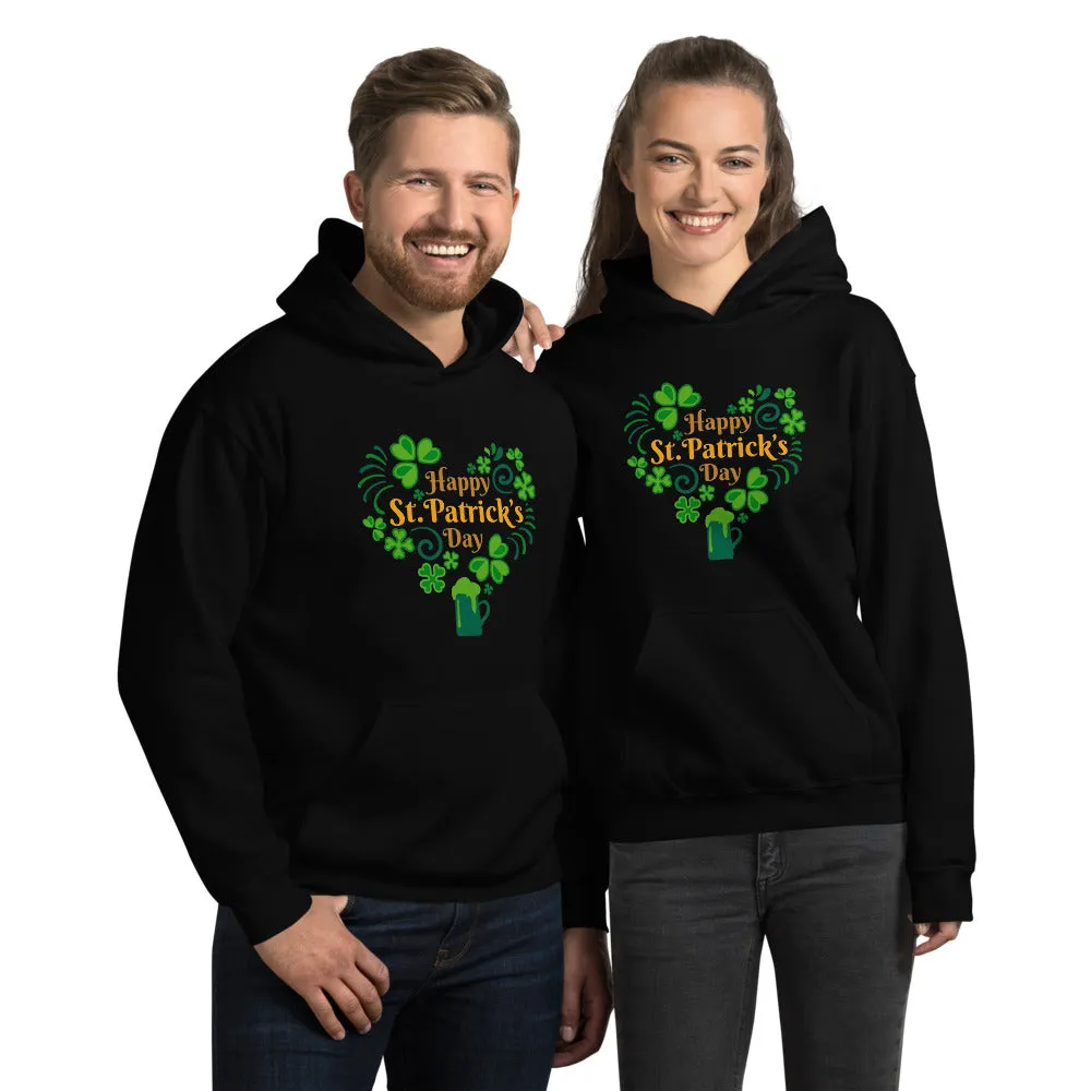 Happy St. Patrick's Day Heart Hoodie