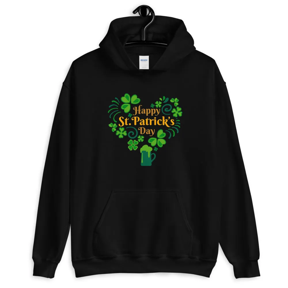 Happy St. Patrick's Day Heart Hoodie