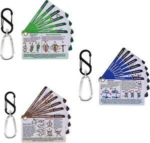 Harrison Howard Wisdom4Sure Comprehensive Knot Card Collection Horse, Outdoor, and Climbing Knots Card Set Waterproof Knot Tying Cards Ultimate Knot Guides