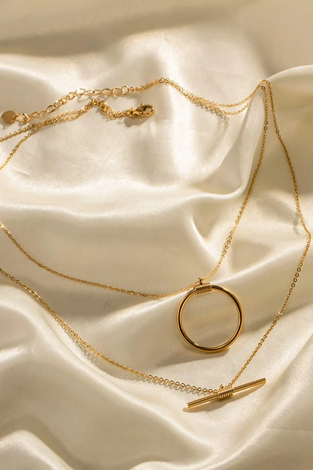 Hazel Blues® |  Double-Layered Stainless Steel Necklace