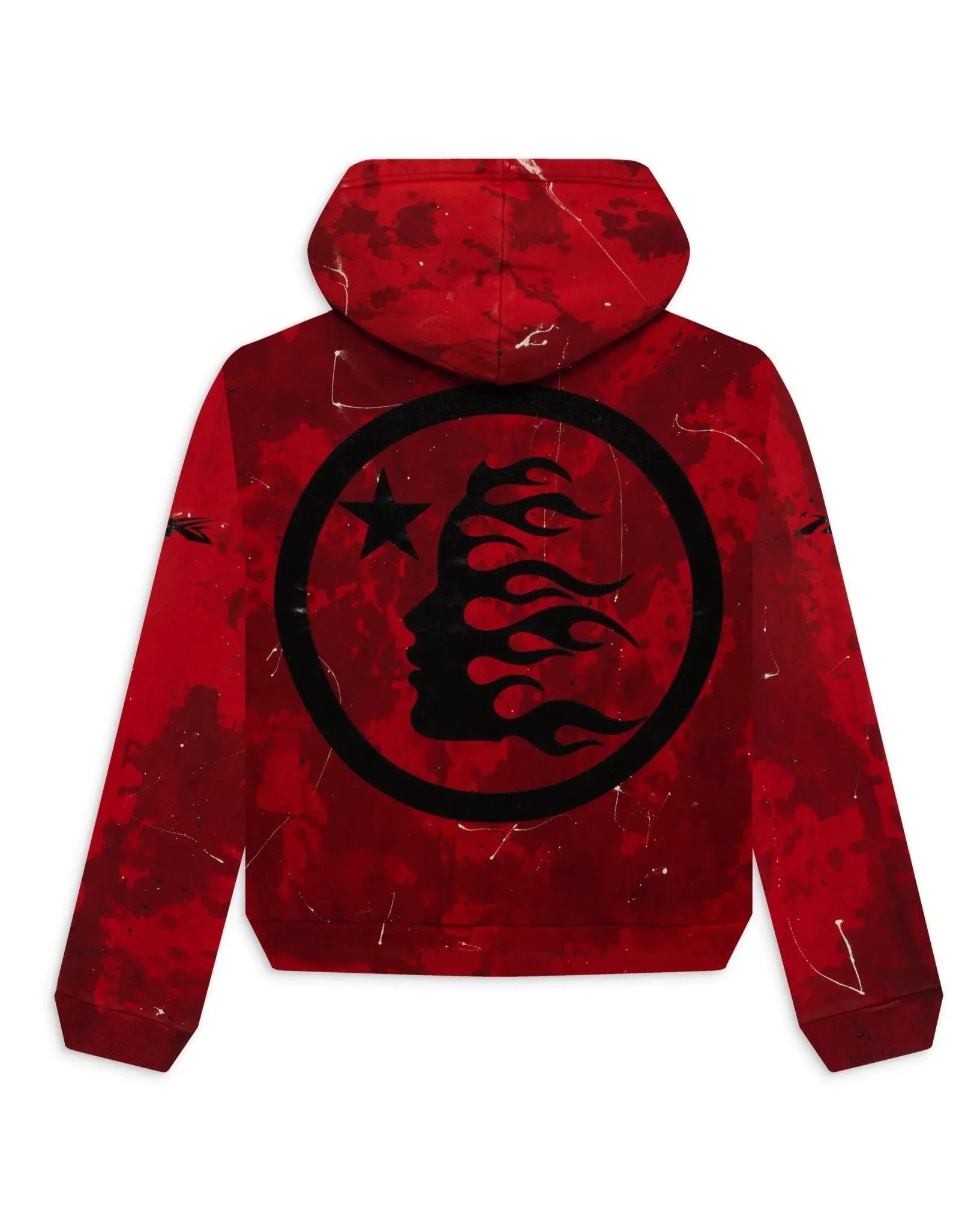 Hellstar Sports Red Tye-Dye Skull Hoodie