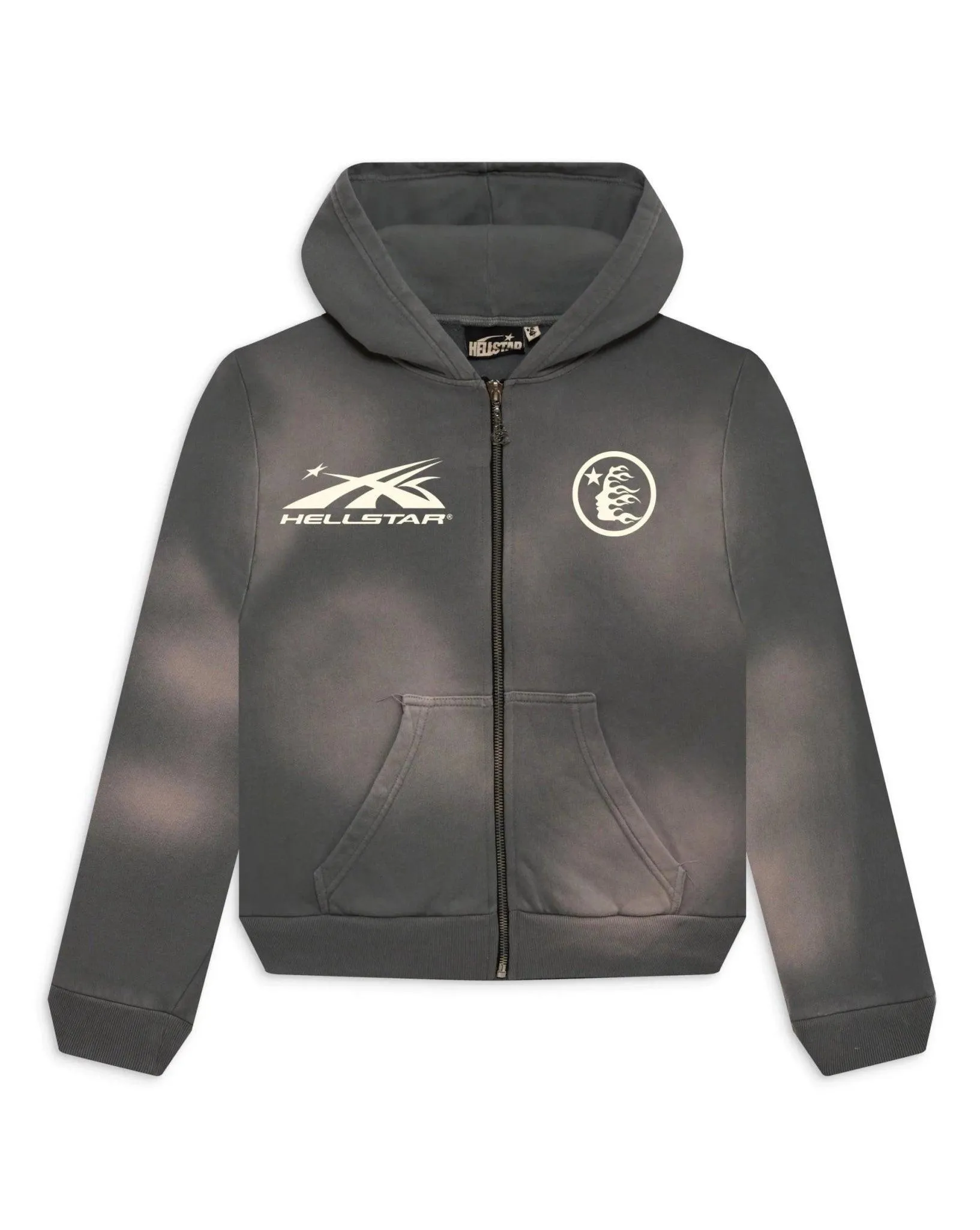 Hellstar Sports Zip-Up Hoodie (Grey)