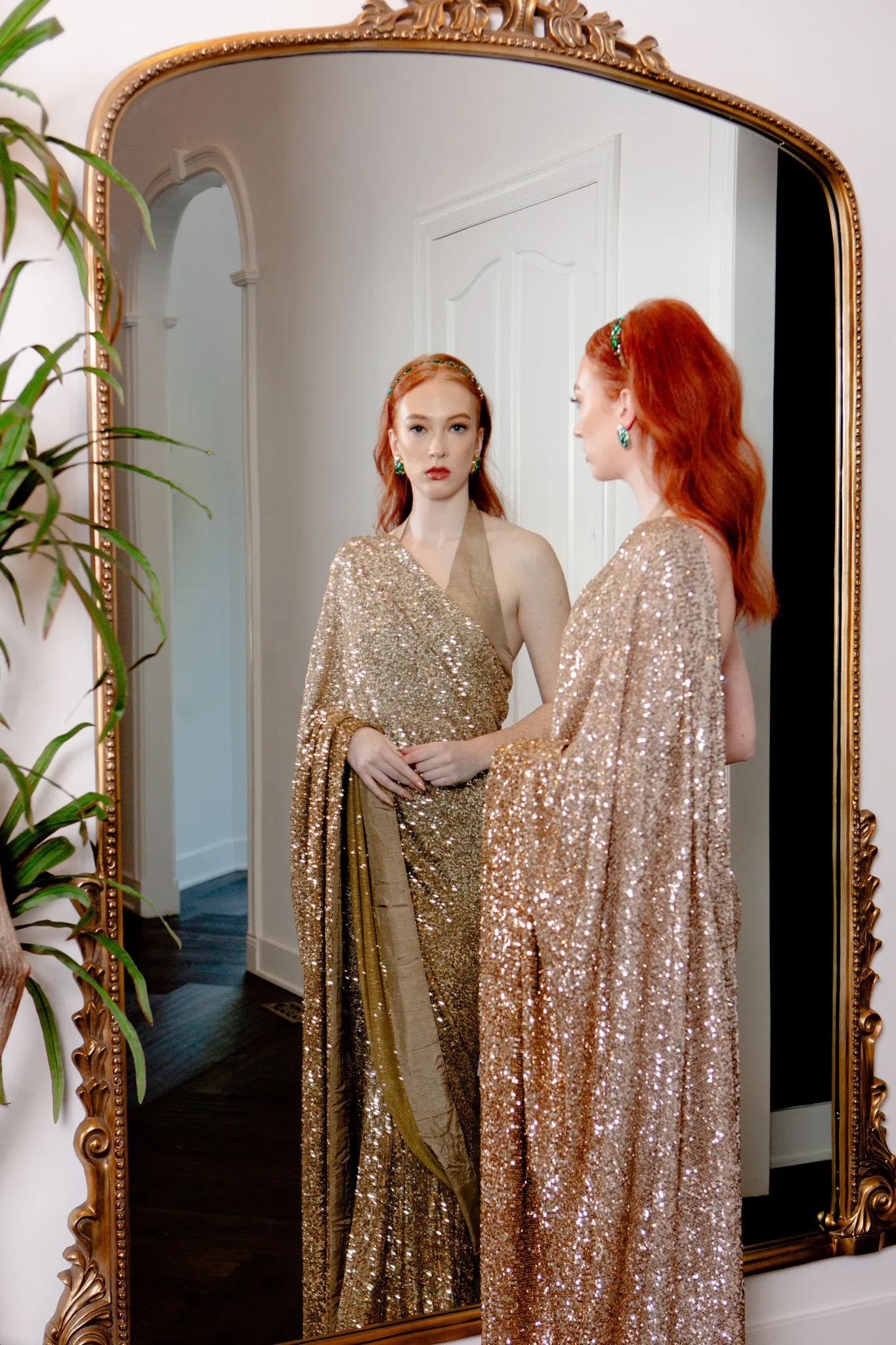 HERITAGE GLAMOUR SEQUIN SARI
