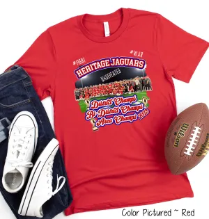 Heritage Jaguars Undefeated Area Champs Tee