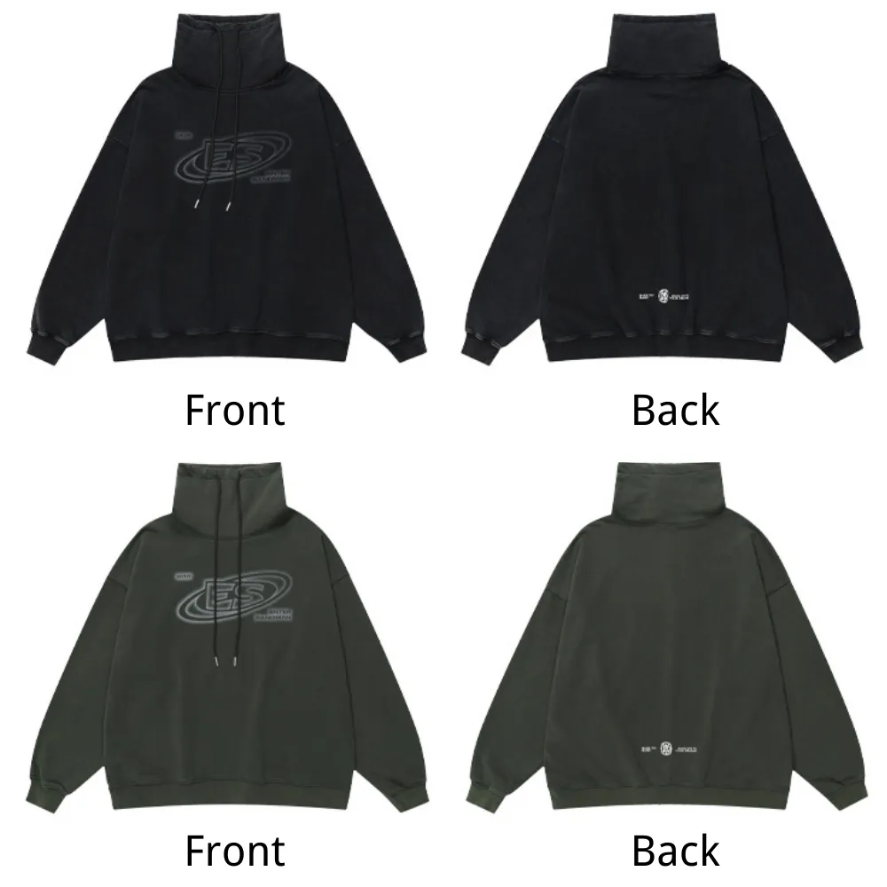 High Street Washed Letter Sweatshirt
