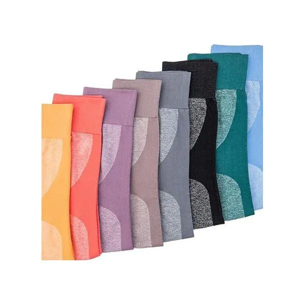 High Waist Athletic Seamless Yoga Leggings-Stretch Sports Bra