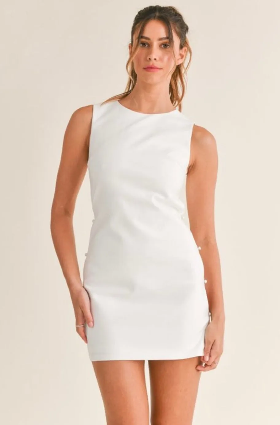 Holly Off White Mini Dress