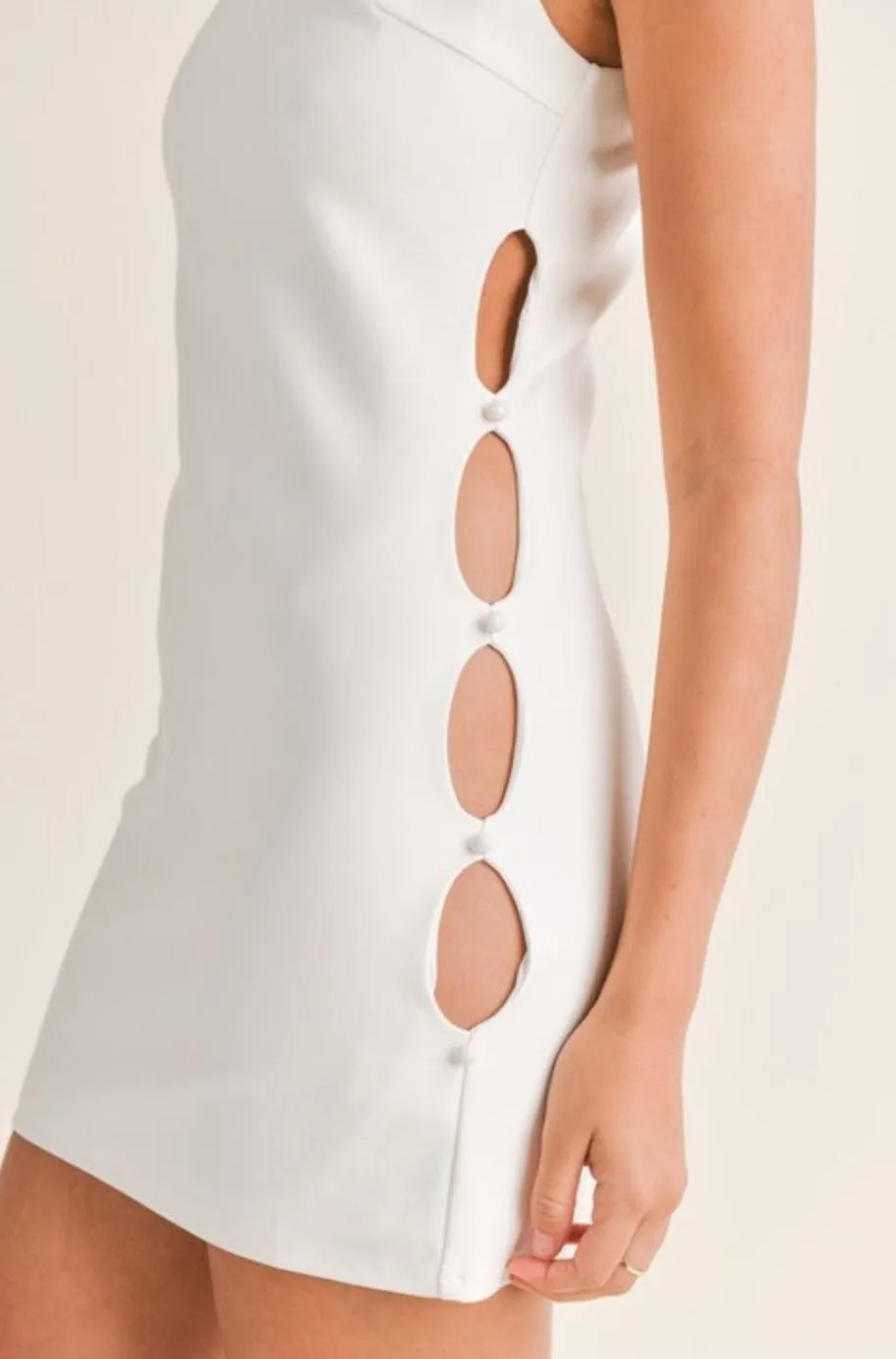 Holly Off White Mini Dress