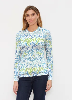 Hotsy Totsy Blue (8143) ~ Butterknit Long Sleeve Crew Top