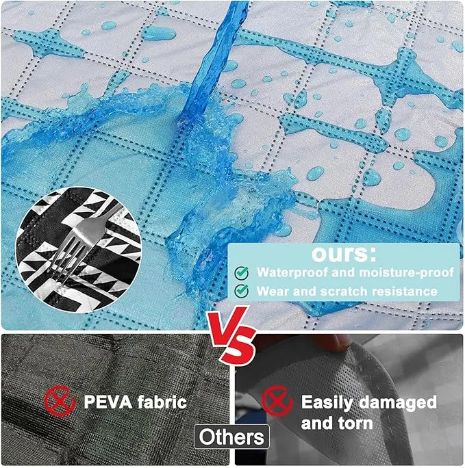ICOSY Large Picnic Outdoor Blankets, 78" x 59" Beach Camping Blanket Waterproof Sandproof Picnic Camping Mat Camping Gear Essentials
