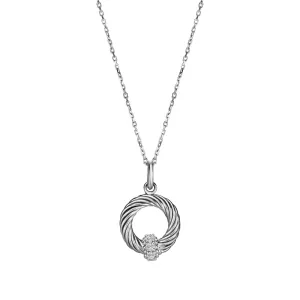 Italian Cable Diamond Necklace