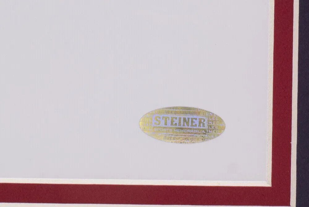 Jim Craig Signed Framed 16x20 Team USA Story Photo Steiner Hologram