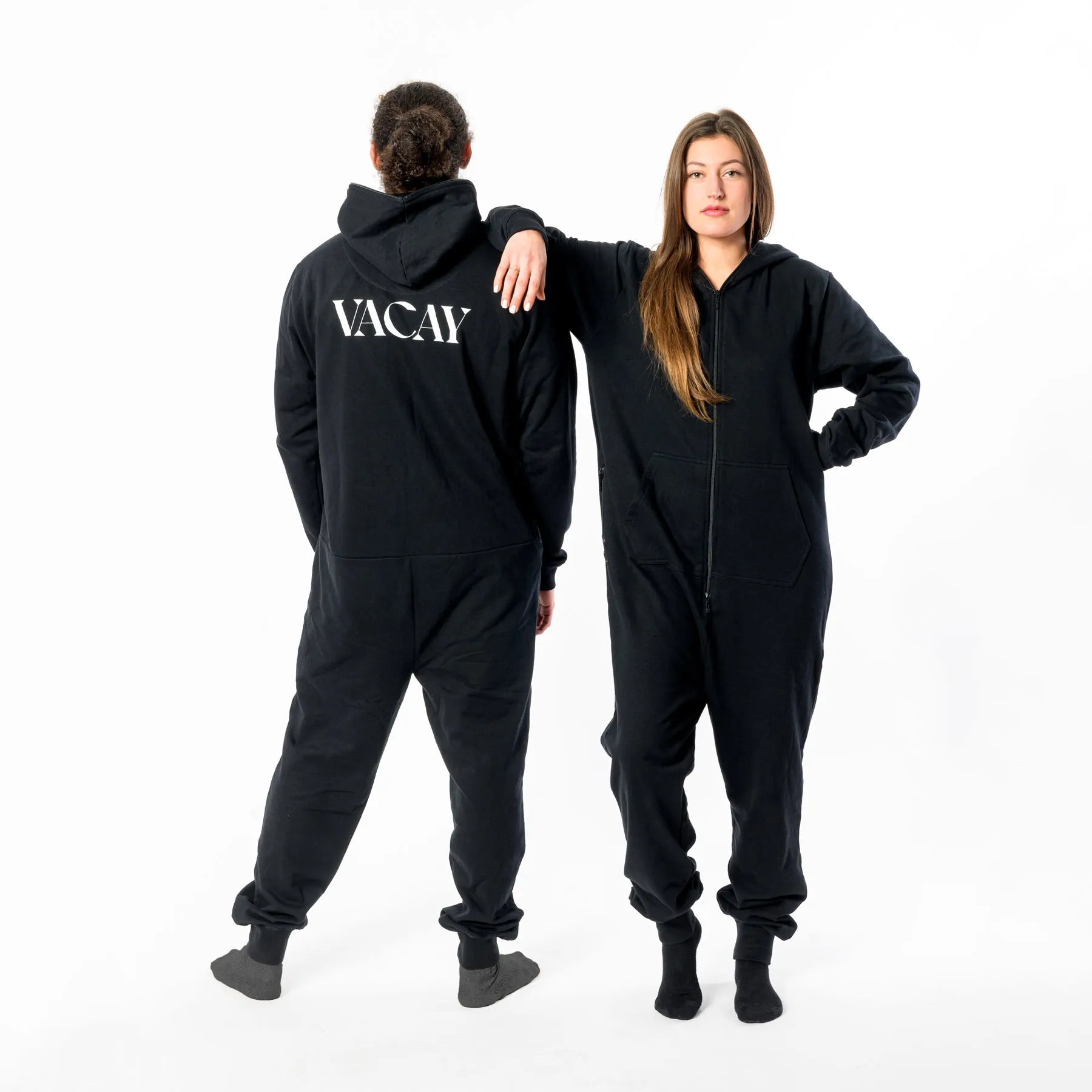 Jumpsuit Unisex  "VACAY" - black