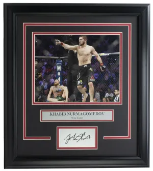 Khabib Nurmagomedov Framed UFC 8x10 Photo w/Laser Engraved Signature