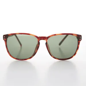 Large Square Glass Lens Vintage Sunglass - Winston