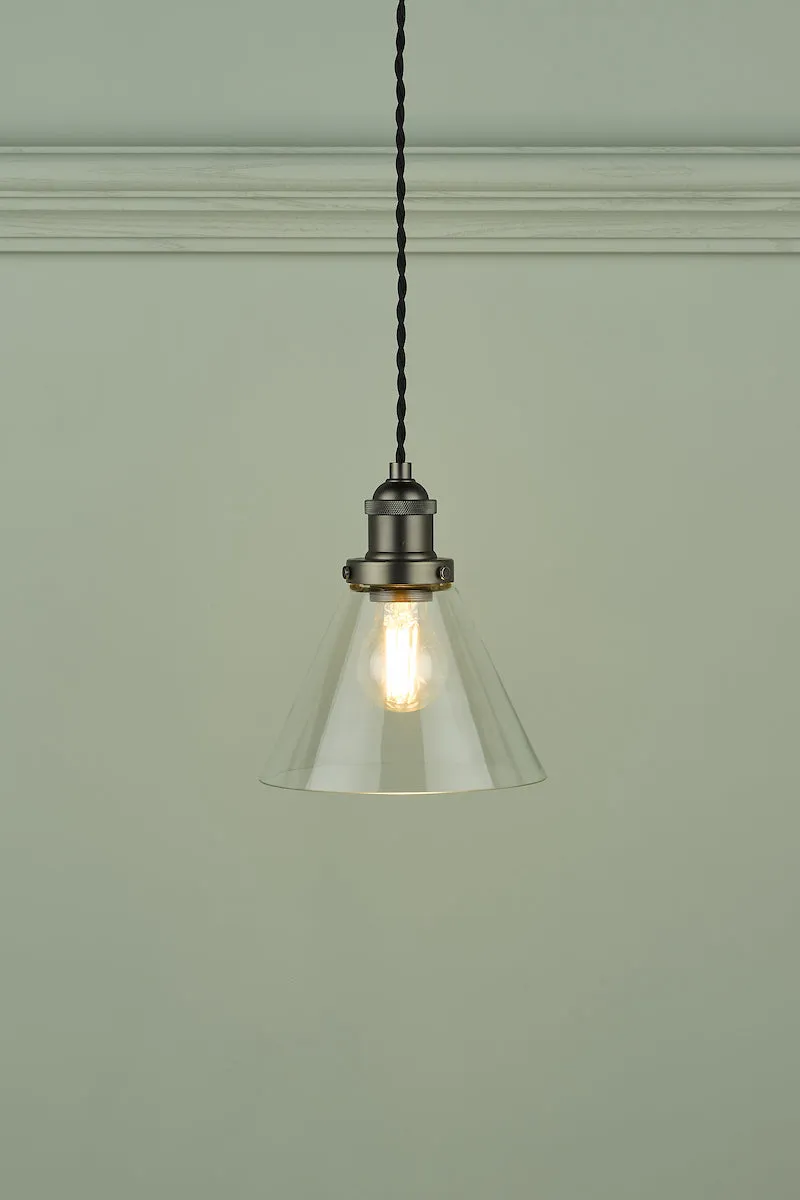 Laura Ashley Isaac Brushed Chrome LA3742245-Q  1 Light Pendant Ceiling Light