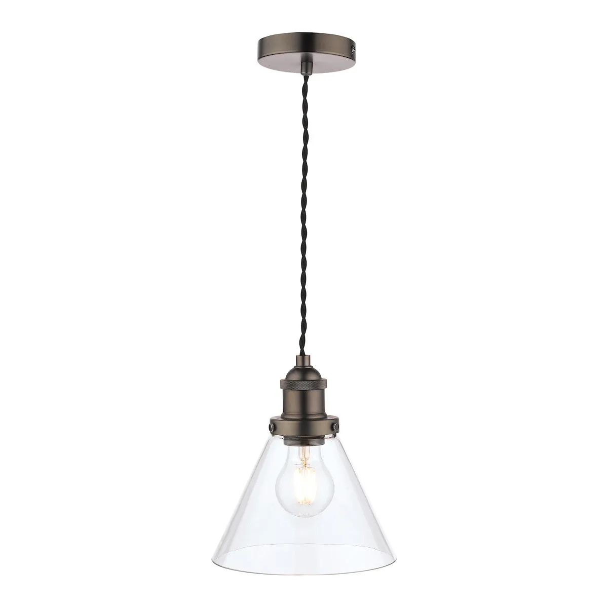 Laura Ashley Isaac Brushed Chrome LA3742245-Q  1 Light Pendant Ceiling Light