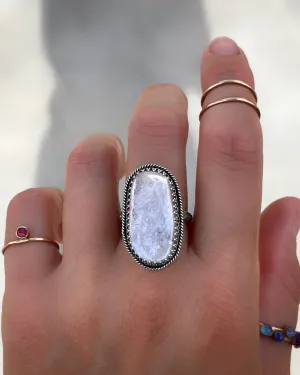 Lepidolite ring in silver (sizes 6 to 8-1/2)