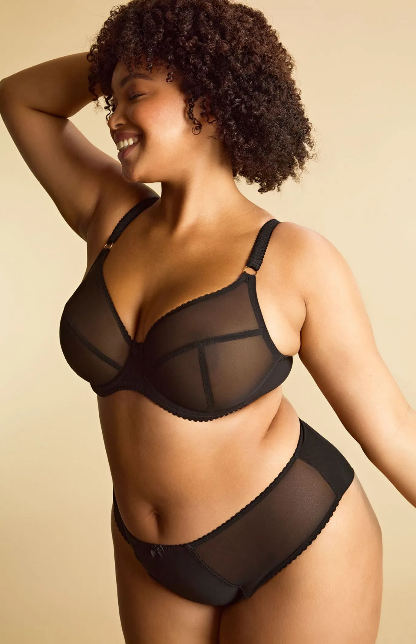 Liberty Plunge Bra In Black - Sculptresse