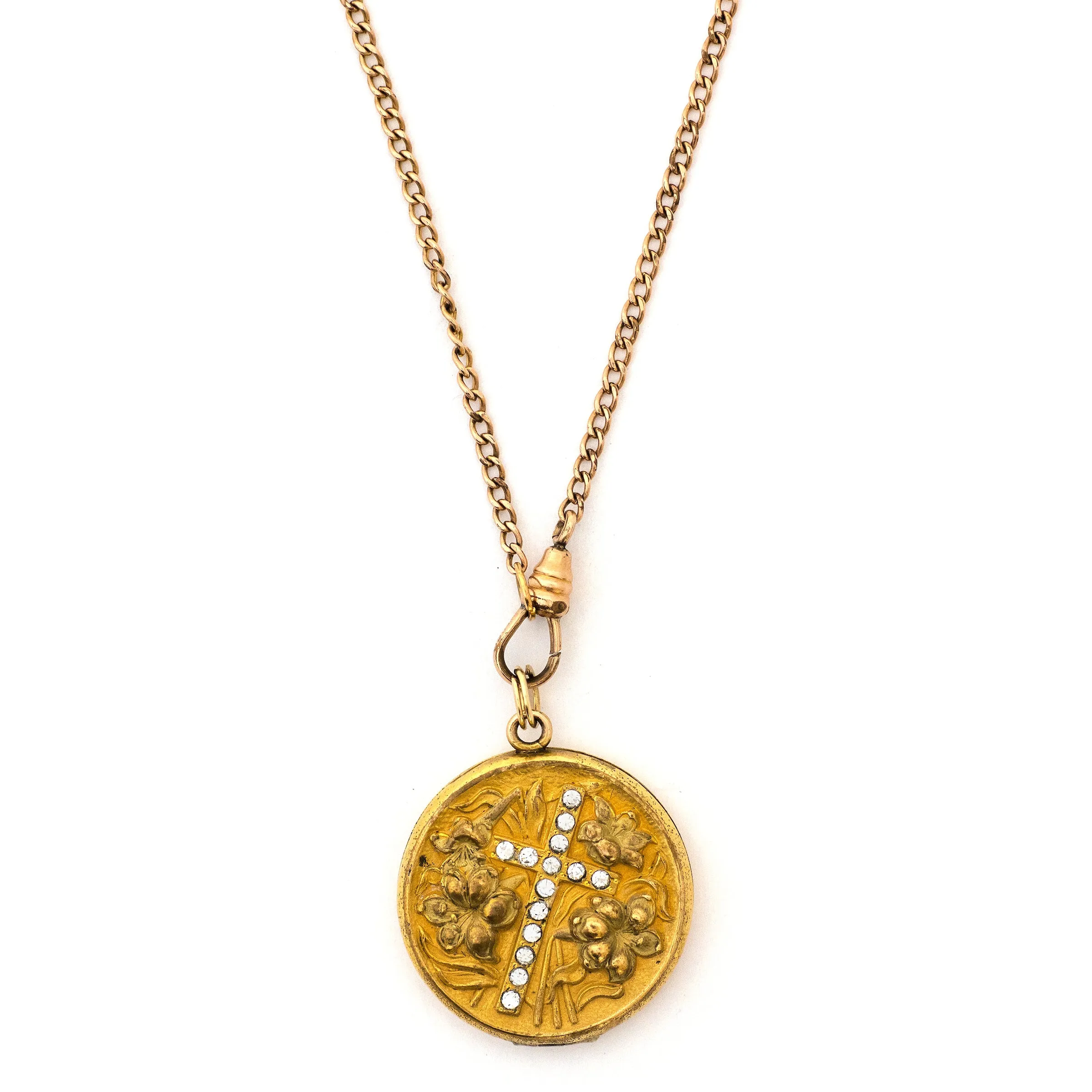 Lilies Cross Locket