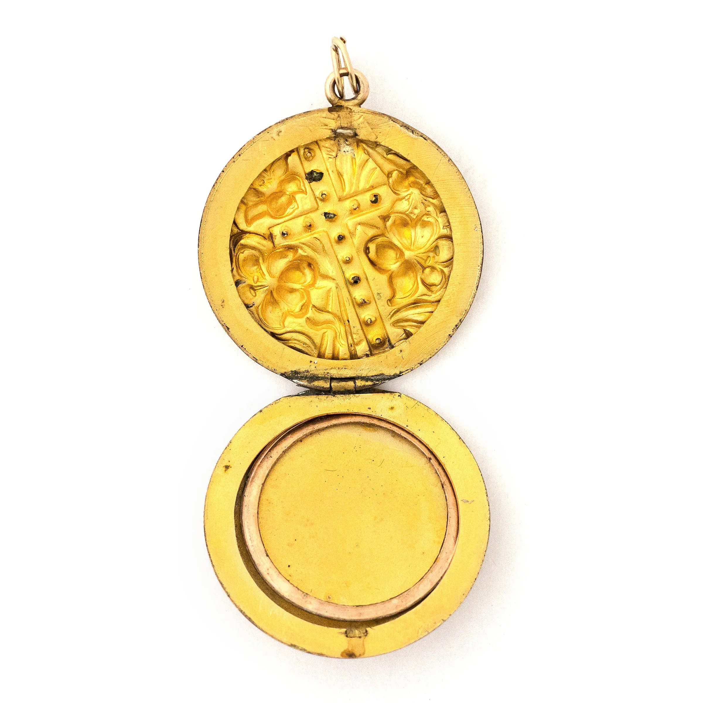 Lilies Cross Locket