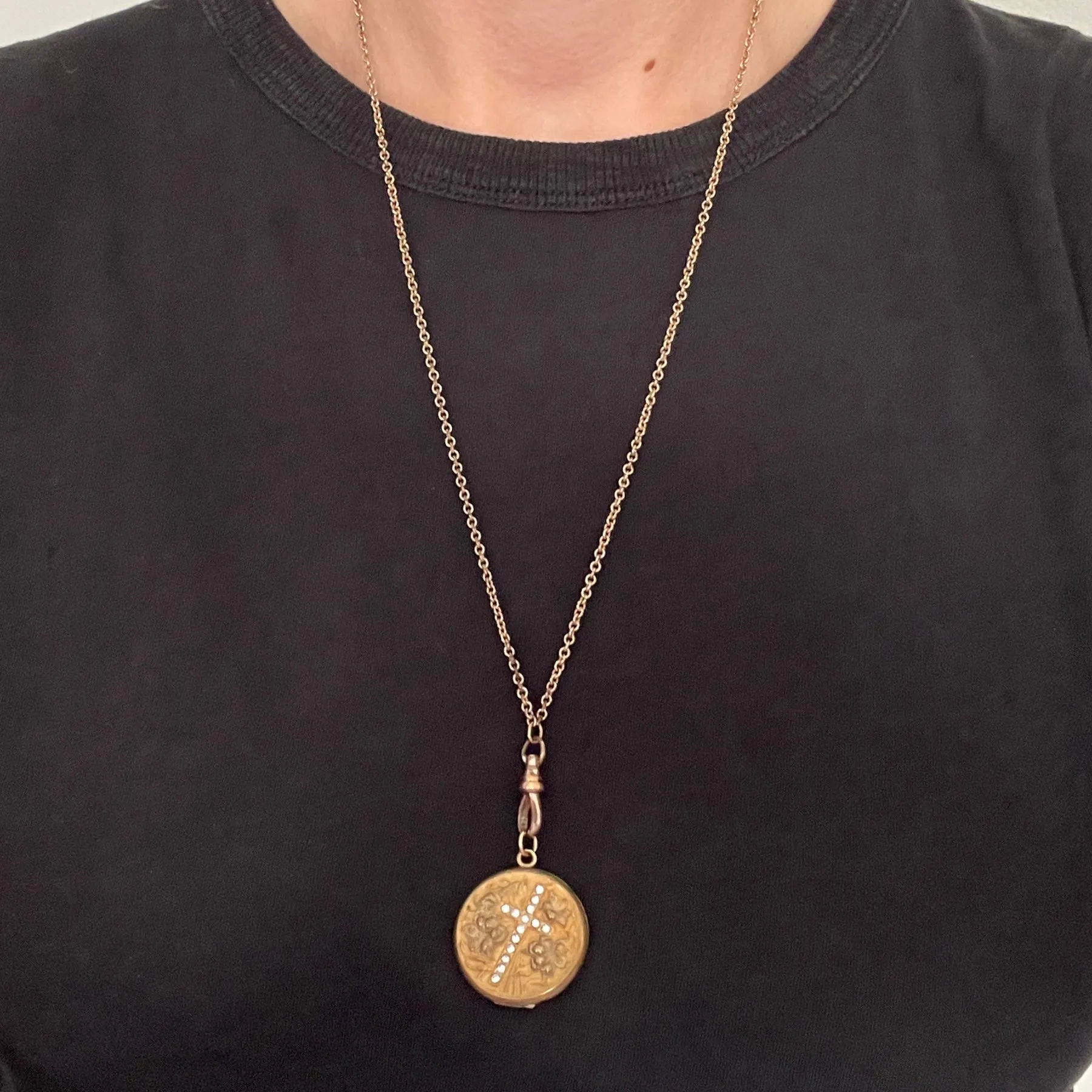 Lilies Cross Locket