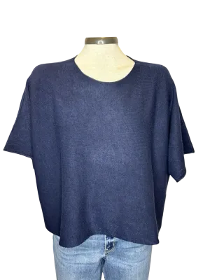 Livea Tabbard Knit Sweater Navy