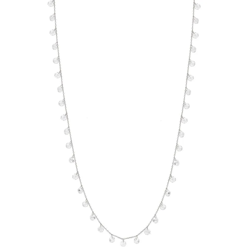 LONG DAINTY NECKLACE, SILVER