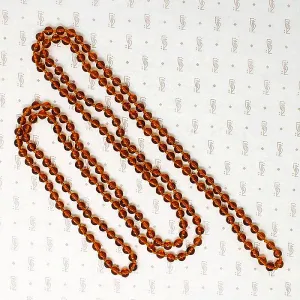 Long Strand of English Moulded Glass Beads