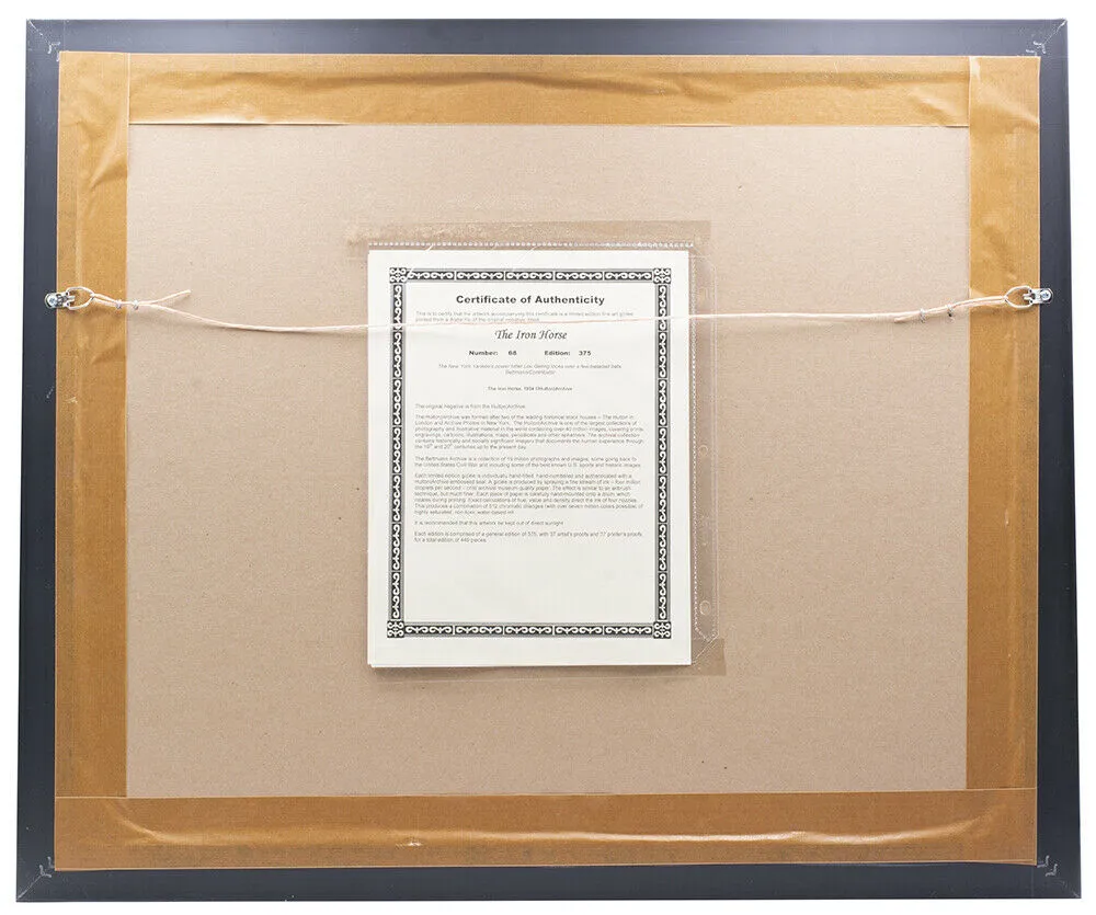 Lou Gehrig The Iron Horse Framed New York Yankees LE Historical Archive
