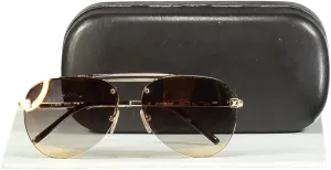 Louis Vuitton Gold Clockwise Aviator Sunglasses