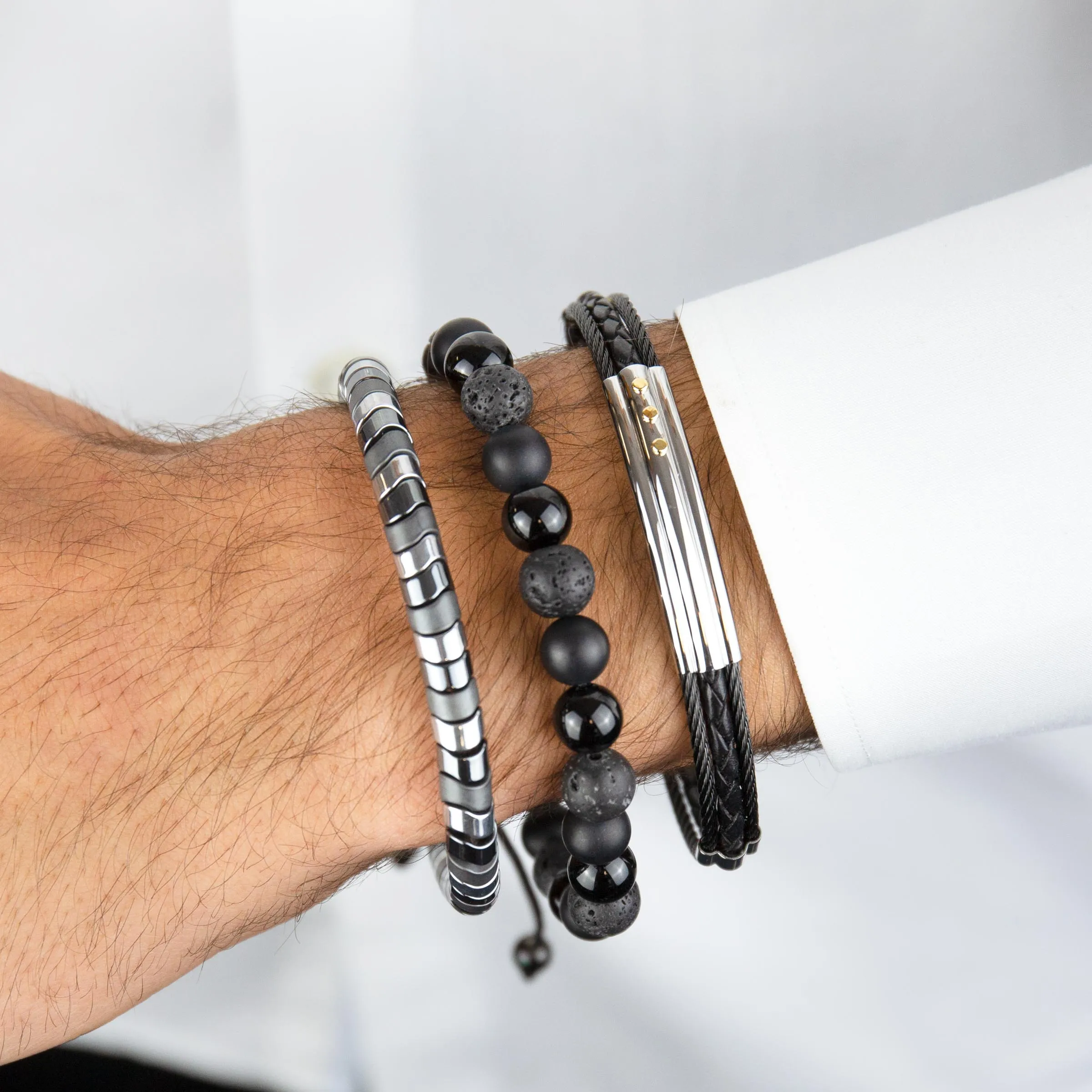 Matte Onyx Bead Bracelet