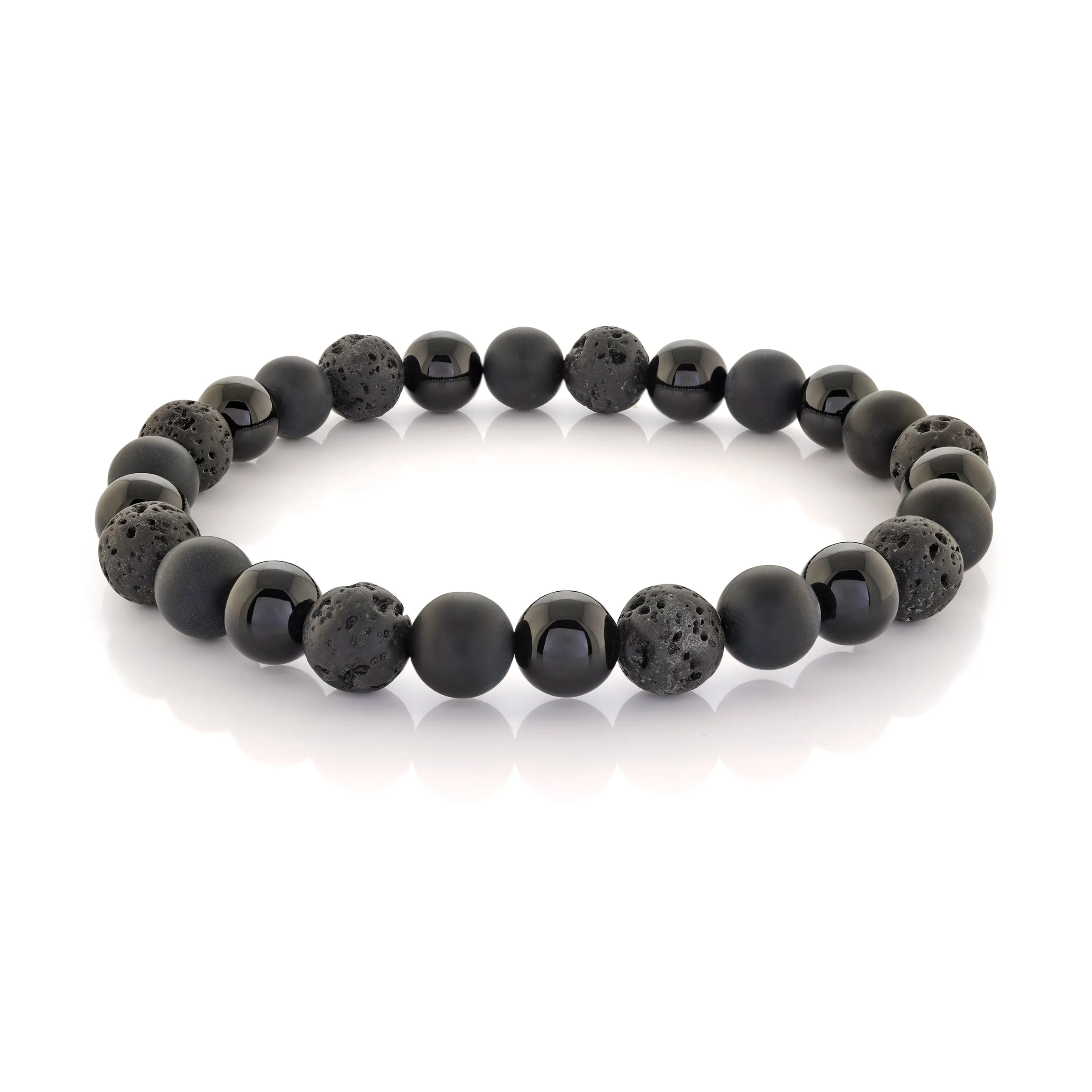 Matte Onyx Bead Bracelet
