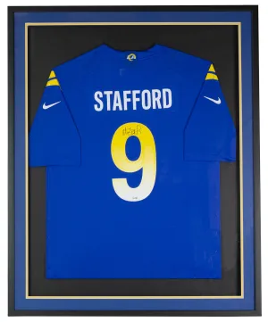 Matthew Stafford Signed Framed Los Angeles Rams Nike Football Jersey Fanatics