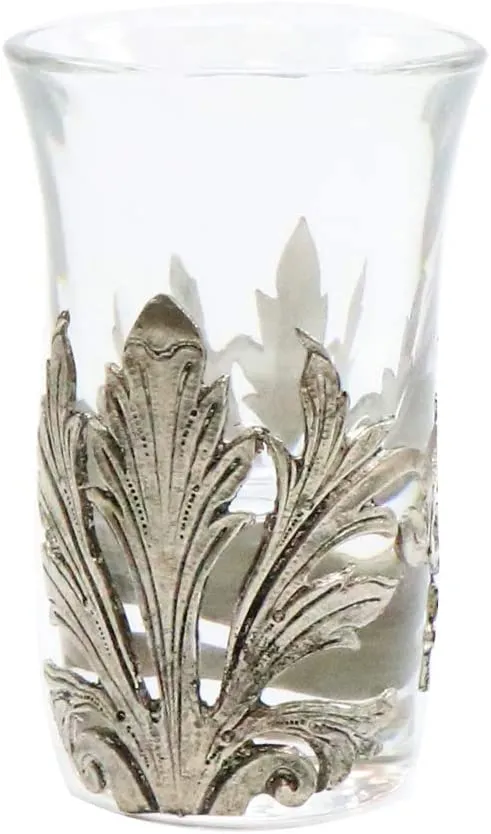 Medieval Portugal Pewter Vodka Decanter with Shot Glasses 7 Pc Set Metal Pattern Set