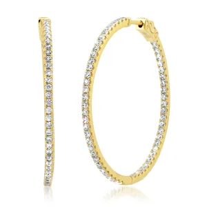 MEDIUM ROUND HOOP, GOLD