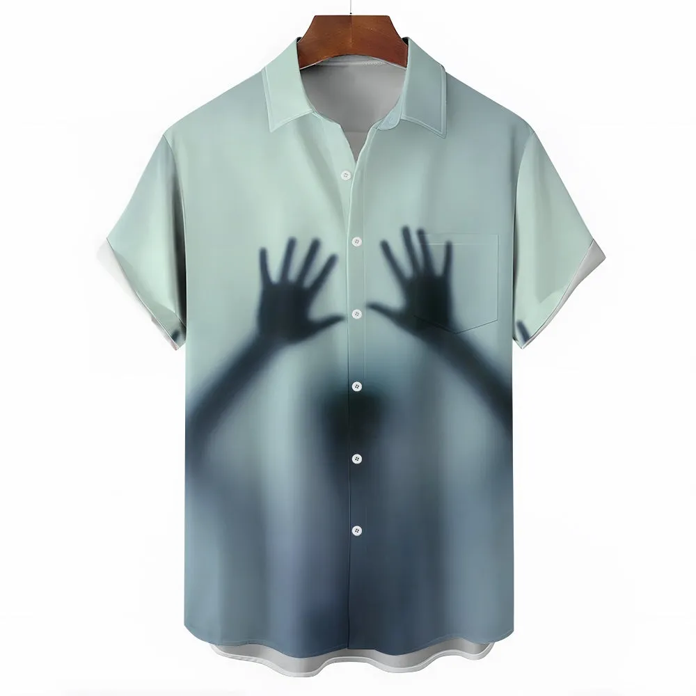 Men's Art Print Casual Fashion Short Sleeve Shirt 2307101489