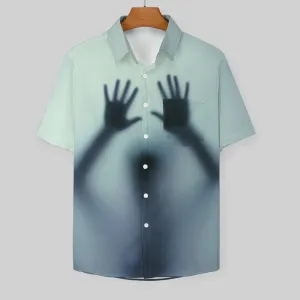Men's Art Print Casual Fashion Short Sleeve Shirt 2307101489